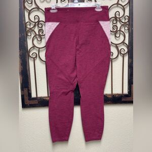 Mossimo burgandy/pink heathered leggings